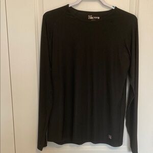 Actra Black Long Sleeve Top